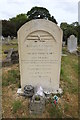 TL4859 : Headstone of George A V Hooks,  seaplane pilot by Adrian S Pye