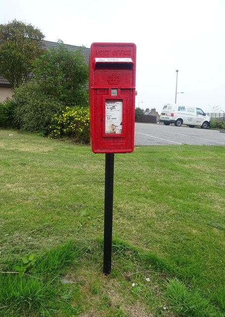 Elizabethan postbox on Towerhill, Invernettie
