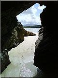 NC3969 : Cave at Balnakeil Beach by Uamhair