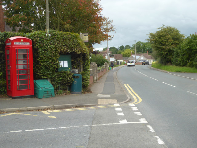 Callow End - an empty telephone box