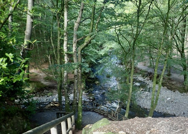 View WNW across the Meeting of the... © Eric Jones :: Geograph Ireland