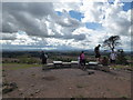 SJ5313 : At the toposcope on Haughmond Hill by Jeremy Bolwell