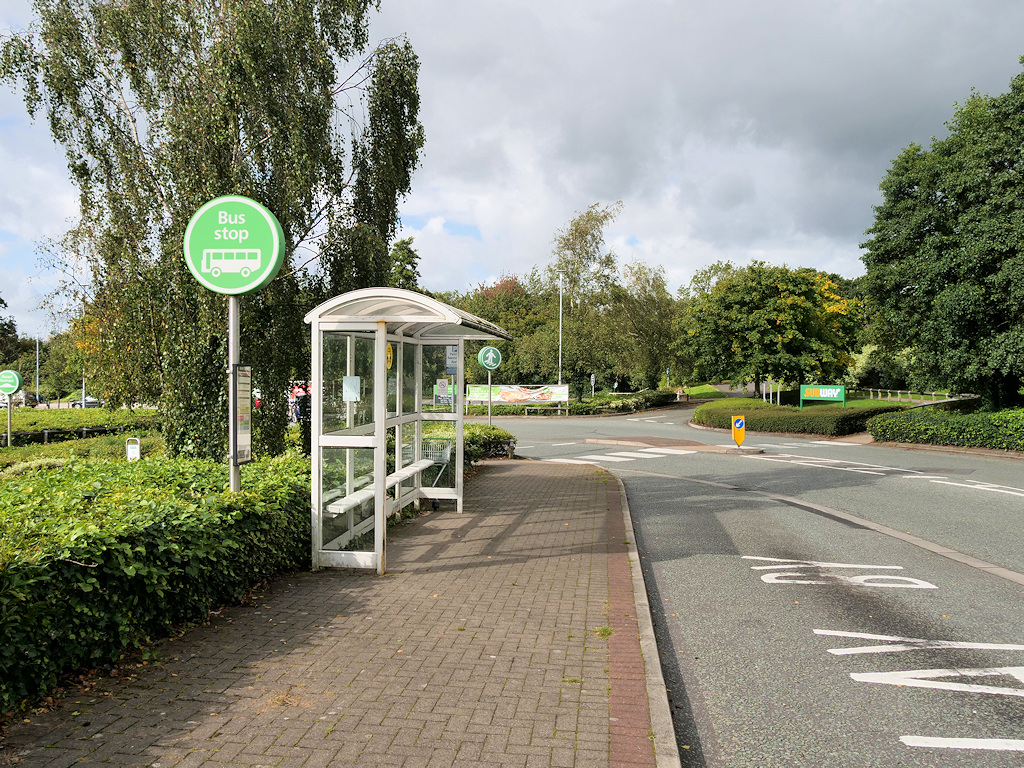 Bus Stop outside Clayton Green Asda © David Dixon cc-by-sa/2.0 ...