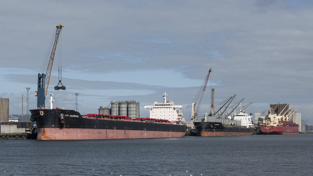 Three ships at Belfast