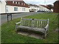 Golden bench on Lower Berrycroft