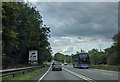 Approaching Newtown Cross on the A361, heading west