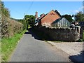 Road passing Little Southend Cottage