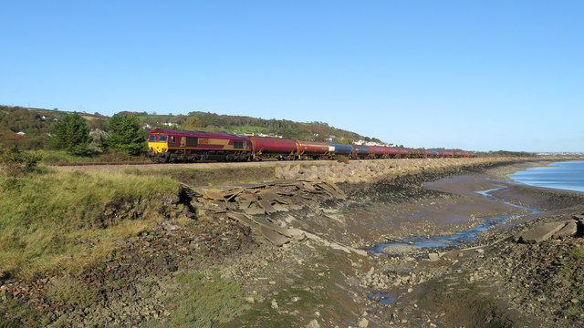 Oil train near Pwll