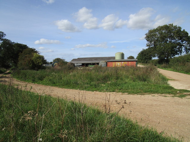 Farm buildings near Gayton Thorpe
