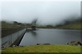 SH6644 : Llyn Stwlan and the dam wall by DS Pugh