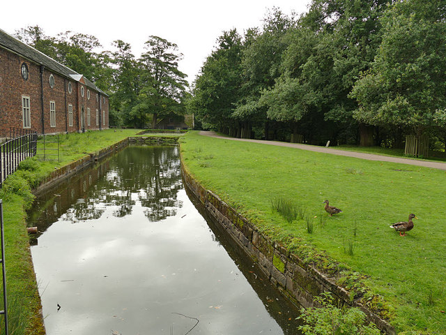The moat at Dunham Massey, western arm