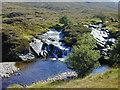 NH1674 : Above the waterfall on the Allt Breabaig by Nigel Brown