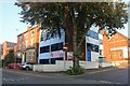 Station Road at the corner of Queensberry Road