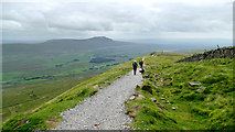 SD7381 : Descent from Whernside towards Ingleton by Andy Waddington