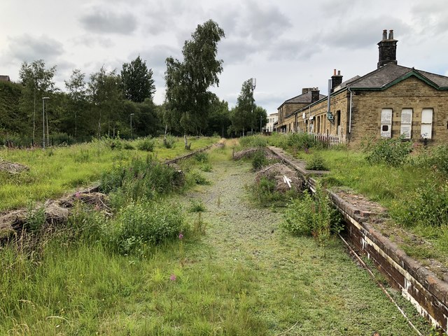 Former Woodhead Route platforms at Penistone
