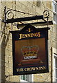 Sign for the Crown Inn, Grewelthorpe