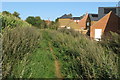 New housing by the footpath to Twyford