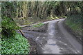 Lane junction near Church Farm