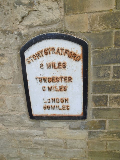 Mile plate, Towcester