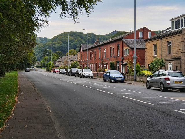 Burnley Road (A646) at Todmorden