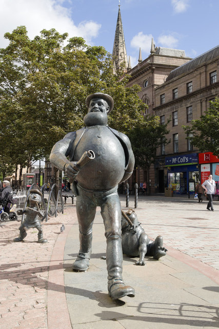 Desperate Dan Statue, High Street, Dundee