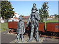 Sculpture at Aylesham: Payday at Snowdown Colliery