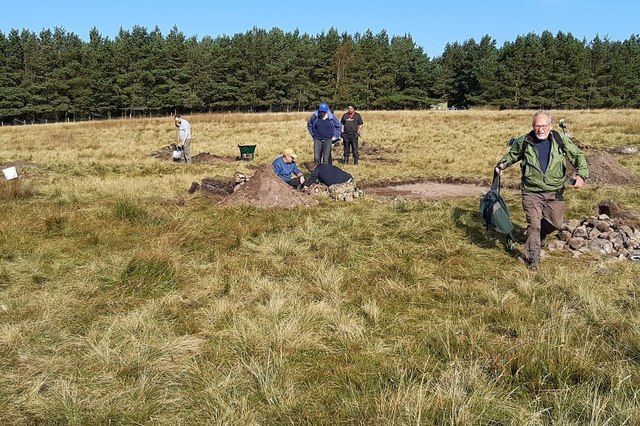 Archaeology dig at Todlaw Pike