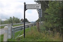 NN7098 : Replacement sign for Banchor Cemetery, Newtonmore by Jim Barton