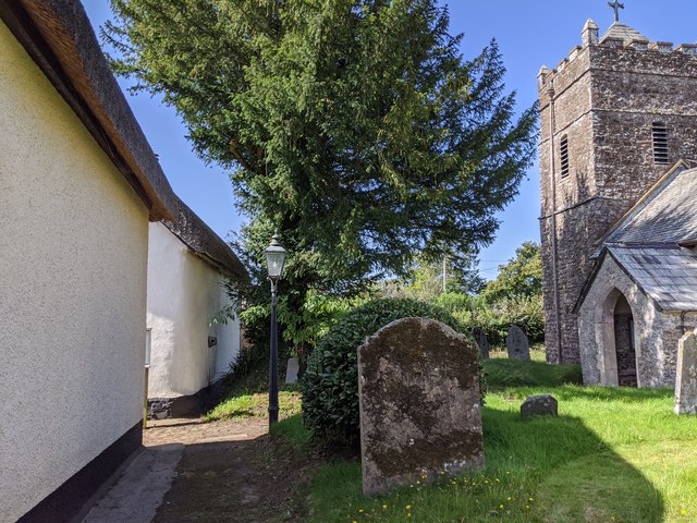 Path to the entrance of the church at Kennerleigh