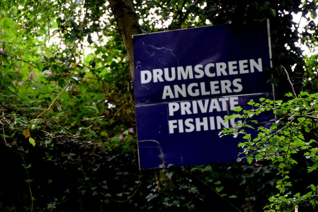Notice, Drumscreen Anglers Private Fishing