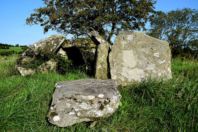 Large stones at Beltany Chambered Cairn