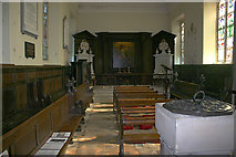 SK7905 : Withcote Chapel - interior by David Kemp