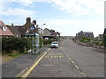 Bus stop and shelter on Aulton Road (A975), Cruden Bay
