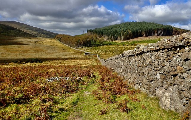 View Westwards along the Tollymore... © Eric Jones :: Geograph Ireland