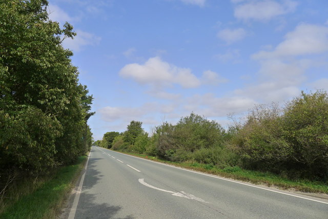 The A47 west of Collyweston Crossroads