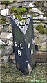 Boundary marker at the junction of the A689 and B6278