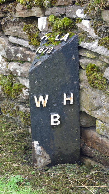 Boundary marker at the junction of the A689 and B6278 (2)