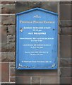 Notice board, Twechar Parish Church