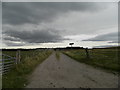 NH8945 : Farm road to Knockaneorn by Douglas Nelson