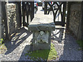 A table in the lych gate