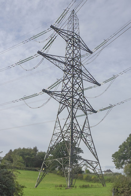Electricity Pylon at Llancloudy Hill, 2020