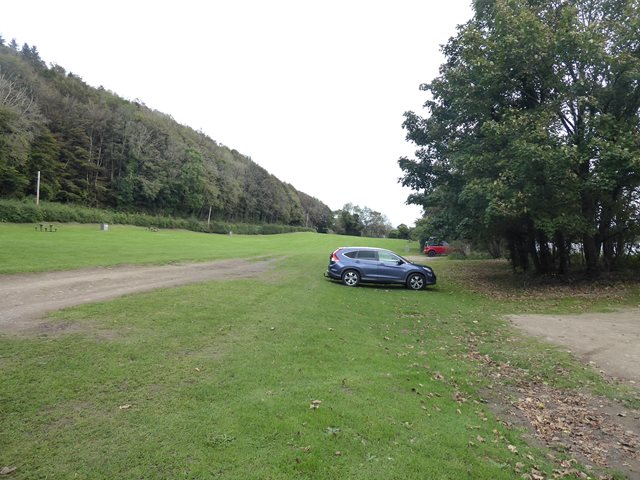 Car park and picnic area at Nun Mill Bay