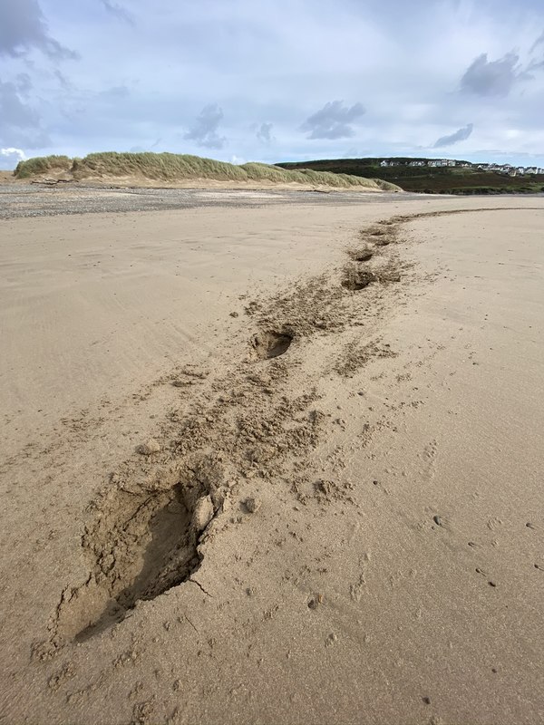 Hoof prints in the sand © Alan Hughes cc-by-sa/2.0 :: Geograph Britain ...