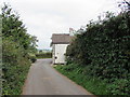 Hedge-lined lane towards the B4233 near Llanddewi Rhydderch, Monmouthshire