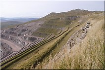 NM8050 : Meall na FÃ¬dhle and the Glensanda quarry by Richard Webb