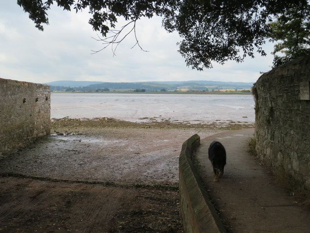 Bowling Green Road where it meets the Estuary of The Exe
