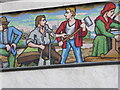 Mural - the woollen industry, Huddersfield