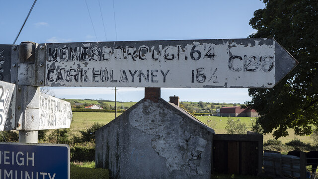 Pre-Worboys sign near Newry