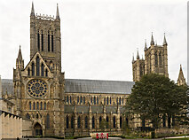 SK9771 : Lincoln Cathedral, north side by Julian P Guffogg