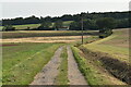 Farm track and public footpath near Thornbush Hall